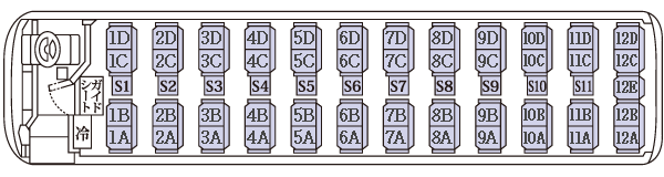 S'ELEGA（セレガ）座席表